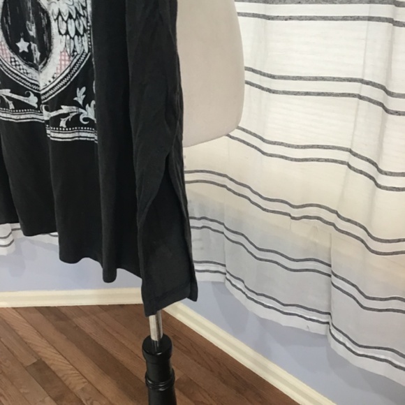 Arula Women Size Med Boyfriend T-Shirt Washed Black Nashville Country Music Boho - Picture 3 of 8